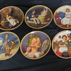 Set of Twelve Rockwell "Rediscovered Women" Plates